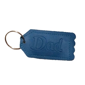 Dad Faux Leather Keyring